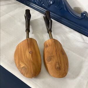Vintage Florsheim Wooden Shoe Trees with Dark Handles